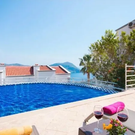 Tua Kalkan / Cozy Duplex With Splendid Seaview & Pool Kaş